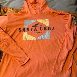 Santa Cruz Women's Long Sleeve Hooded Tee - Orange
